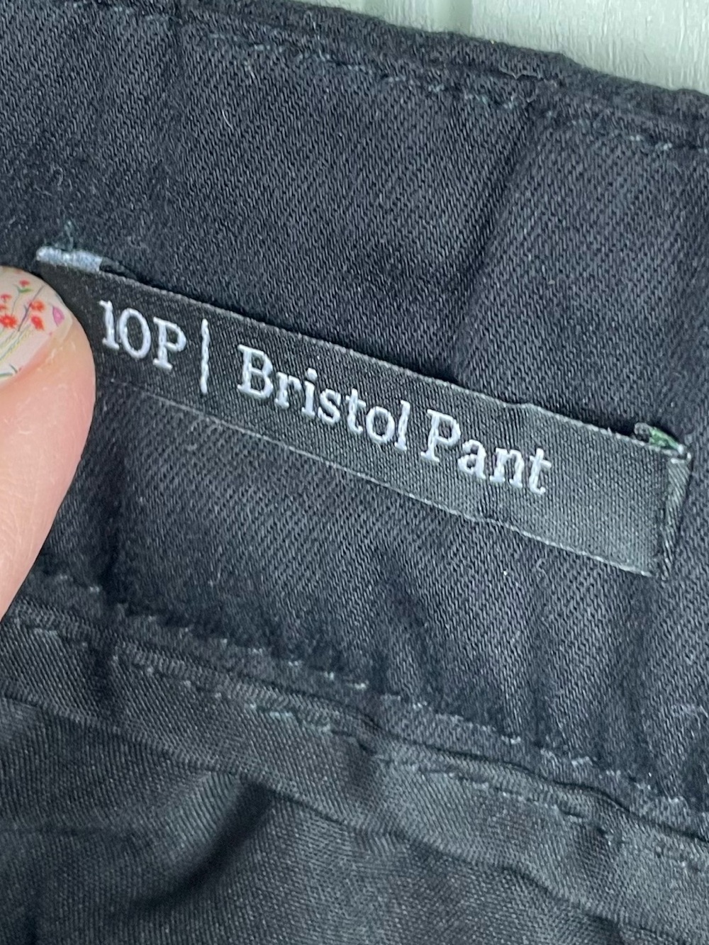 NEW Talbots Bristol Pants Size 10 Petite Black Cotton Lyocell Pleated Trousers - Picture 6 of 9